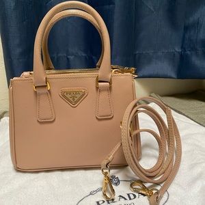 Prada Galleria Double Zip Tote Saffiano Leather Mini bag